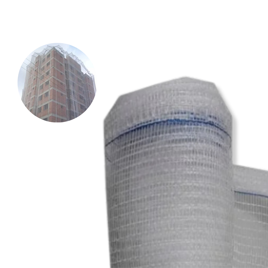 Tela de proteção para construção civil